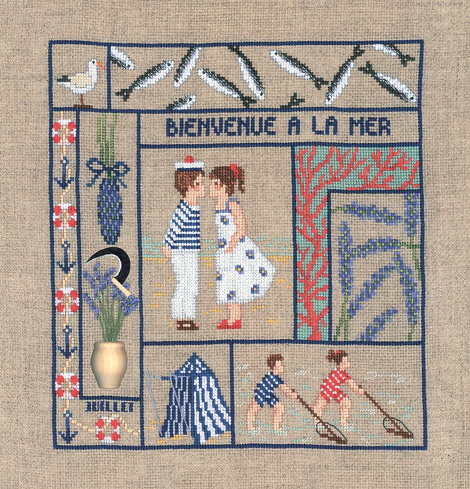Le Bonheur des Dames, Bienvenue Juillet (Добро пожаловать, июль), 21х23 см /TOS/