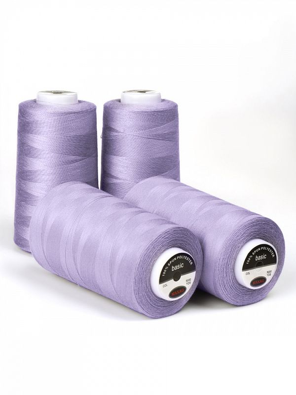 Нитки швейные Max 40/2, 4570 м (5000 ярд), 360 сиреневый / 4 бобины