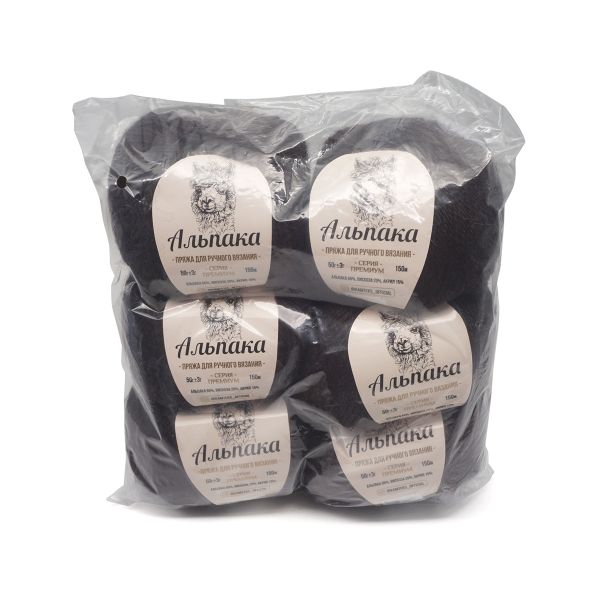 Пряжа Камтекс Альпака / уп.6 мот. по 50 г, 150 м, 094 брауни