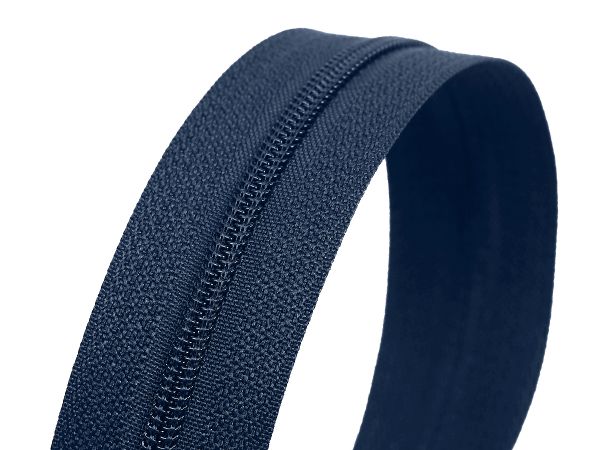 Молния рулонная витая (спираль) Т3 (3 мм), УСИЛЕННАЯ, НА БОБИНЕ, S-560 т.синий (цв.SBS) / 200 метров