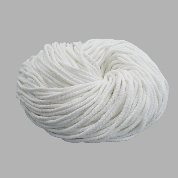 Шнур плетеный ⌀4.0-5.0 мм / 100 метров, 003 белый