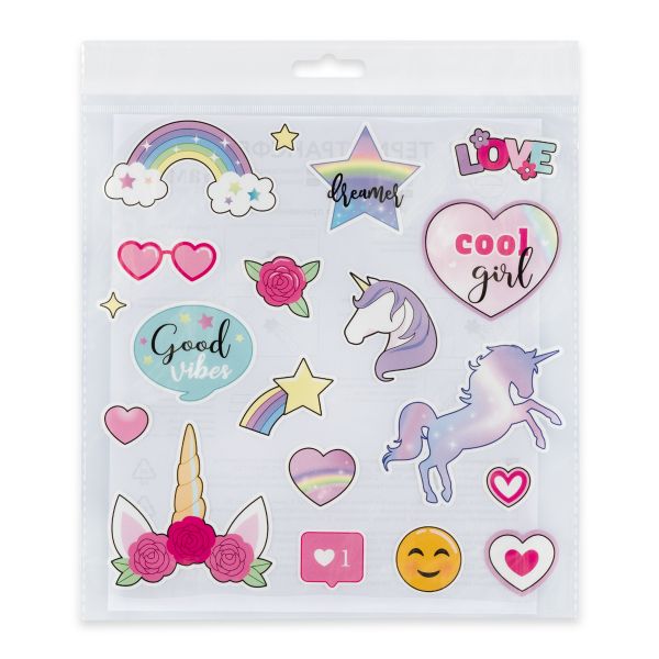 Термотрансфер 22х21.5 см, M-914 единорожки, микс, 1 шт, Gamma M №09