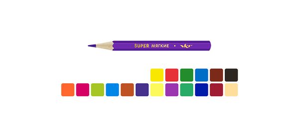 Набор цветных карандашей, короткие Лама SCP-1018 заточенный 8х18 цв, Набор цветных карандашей, короткие Лама SCP-1018 заточенный 8х18 цв, ВКФ SCP-1018