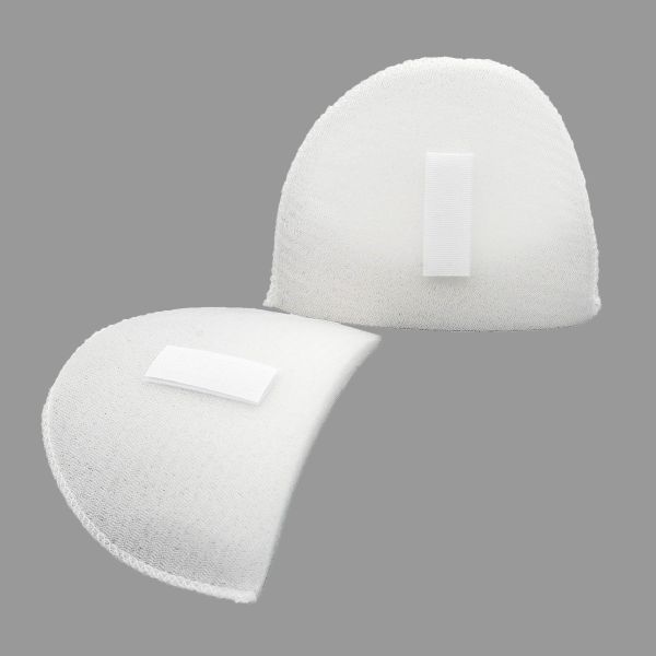 Плечевые накладки (подплечники) втачные на липучке 100х145х10 мм, Hobby&Pro, белый, ВК-10/А, 1 пара