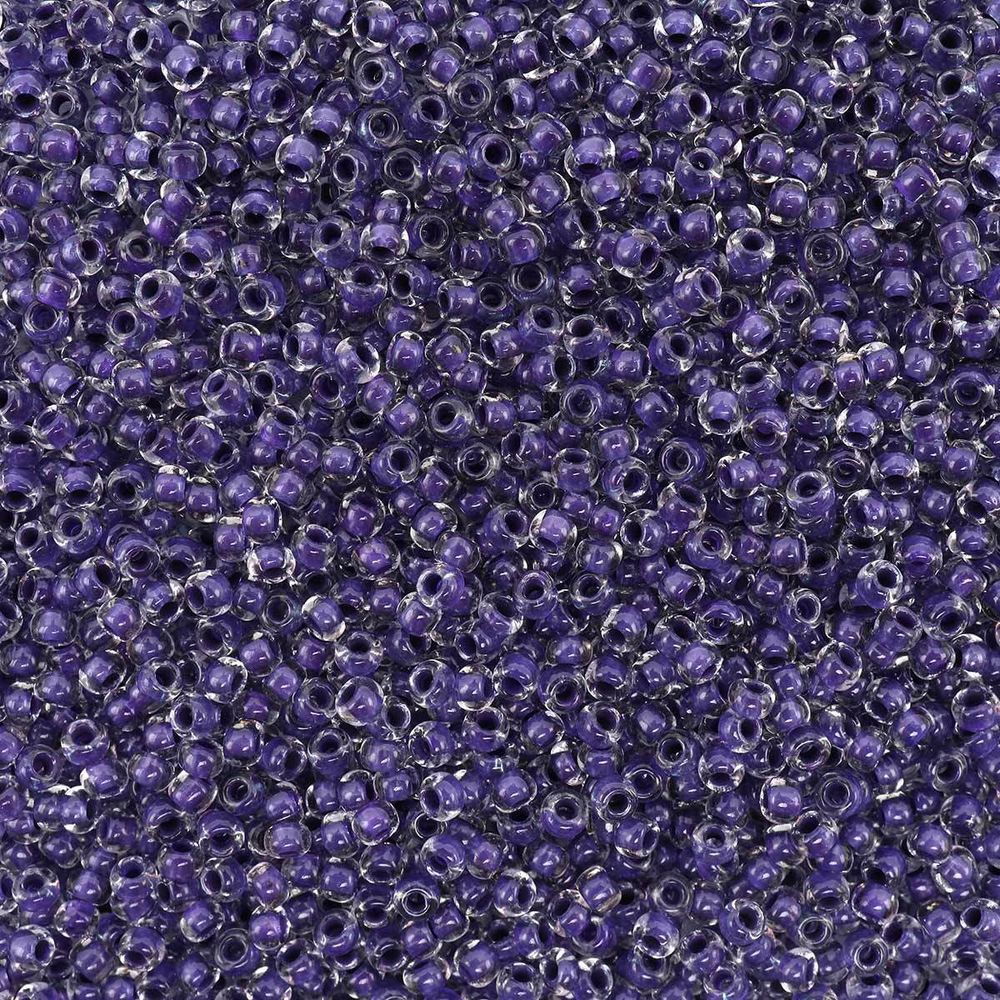 Бисер Preciosa прозрачный с цв. центром 10/0 (2.3 мм), круг.отв, 50 г, (38428)