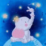 Алмазная (кристальная) мозаика Фрея, постер Ловцы звёзд 30х30 см