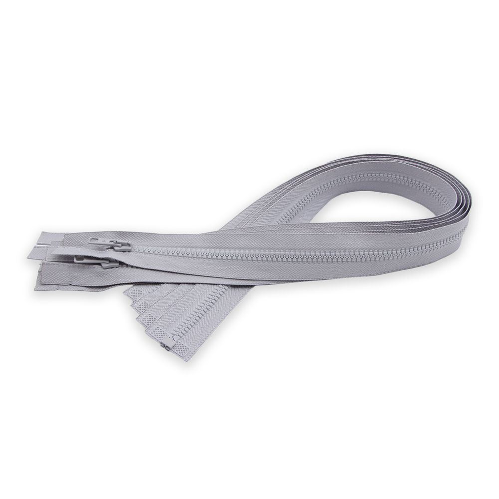 Молния трактор Arta Т6 (6 мм) 1 зам., разъем., 65 см, цв. 079 св.серый, уп.5 шт