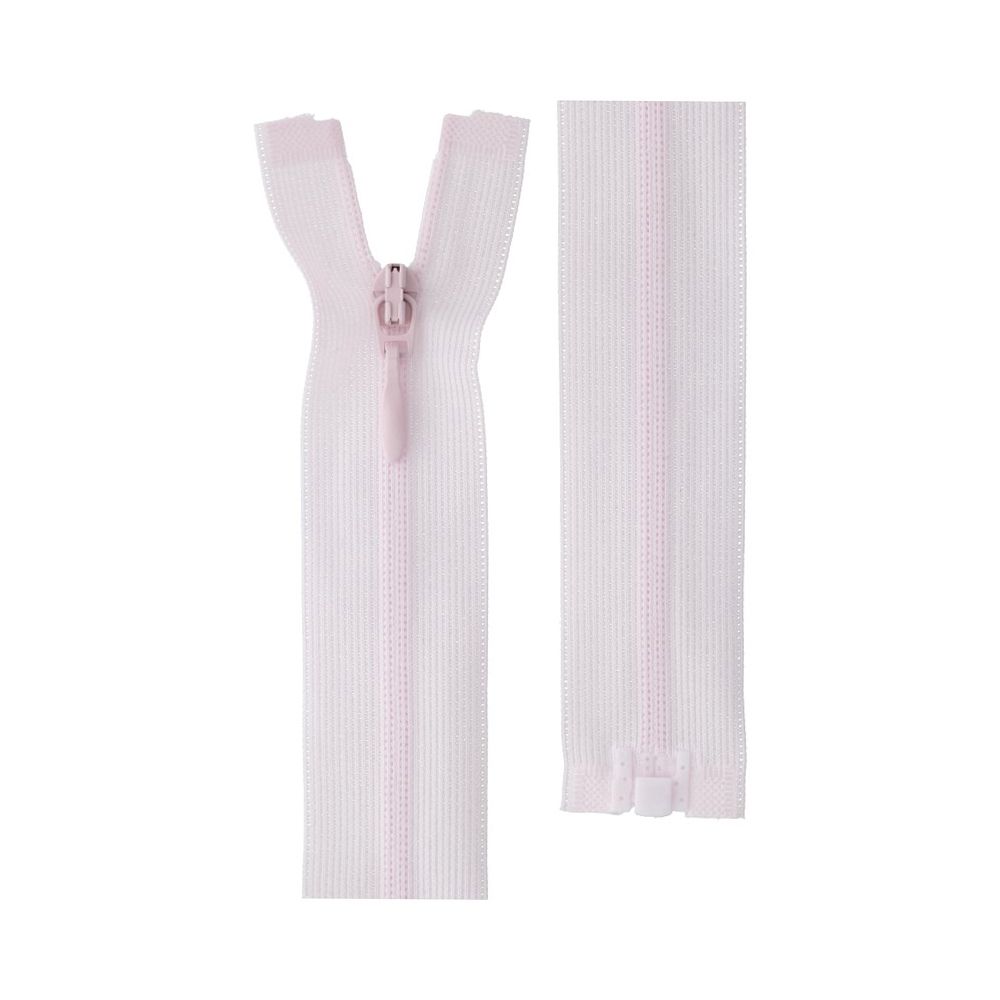 Молния спираль потайная плательная Т3 (3 мм) 1 зам., разъем., 20 см, 131 бл.розовый, G103L Gamma, 10 шт