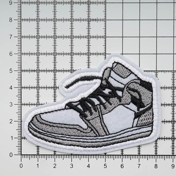 Термоаппликация КРОСЫ 80х60мм (Gray (серый)), 2 шт, LA581