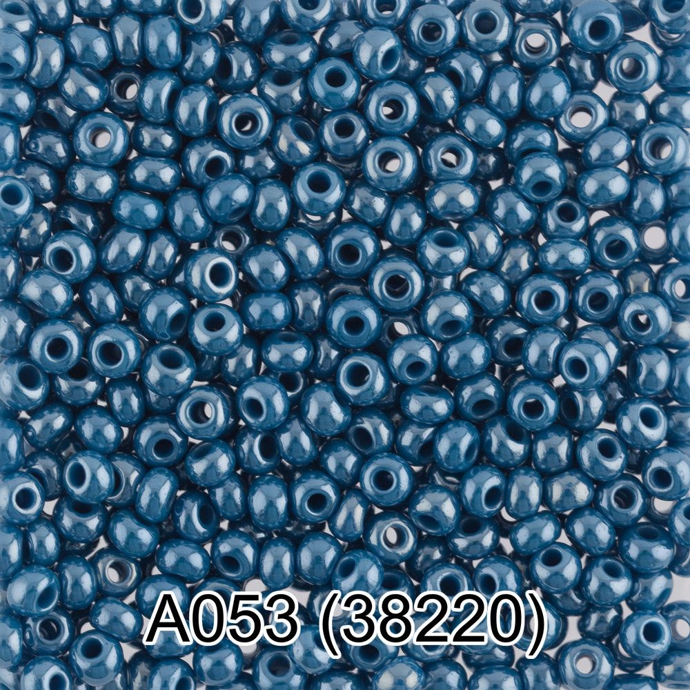 Бисер Gamma 10/0 (2.3 мм), 150 г (10х5 г), A053 синий, 38220, круглый 1