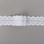 Кружево шитьё 54 мм / 9±0.2 метров, Турция, белый, Gamma GYEM-5402