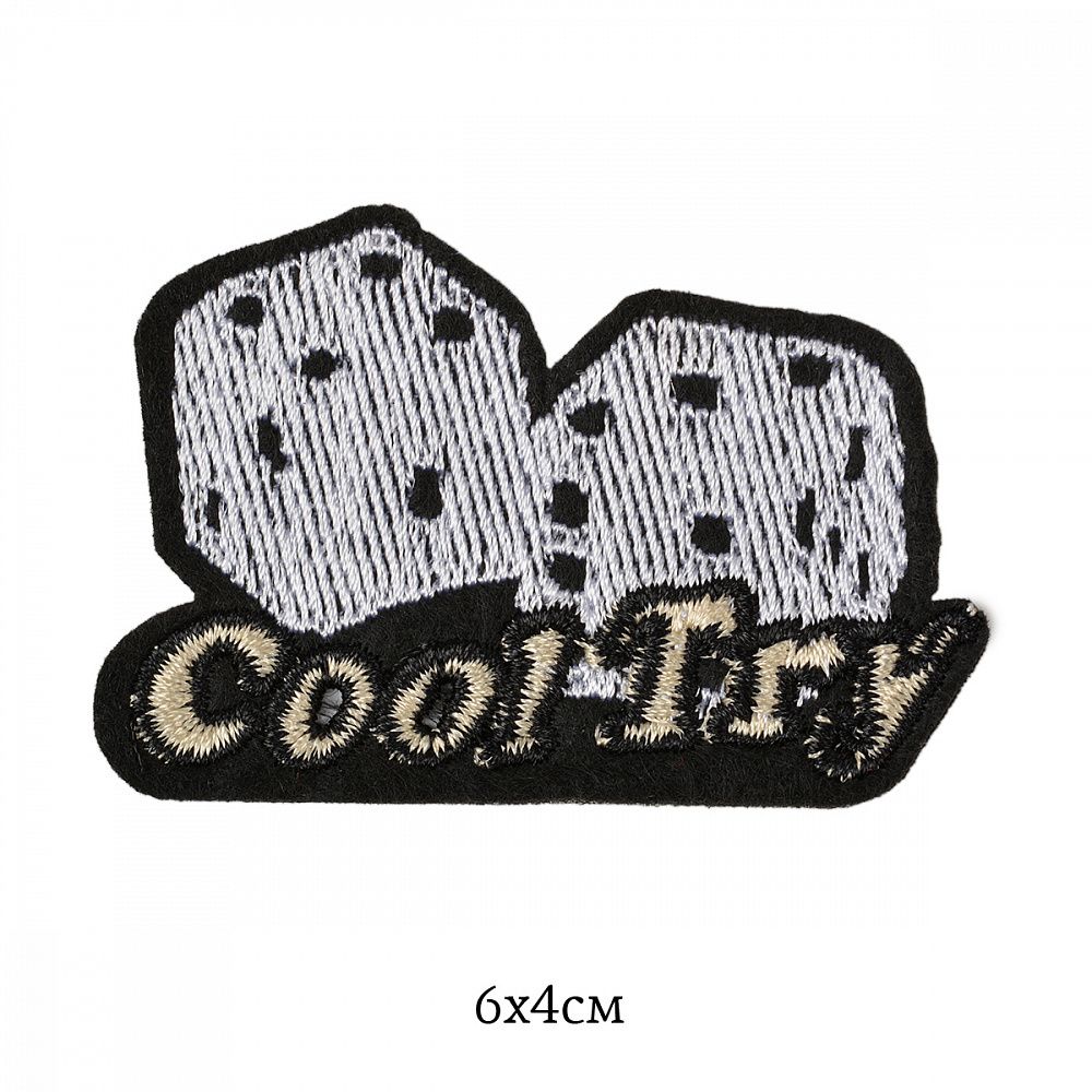 Аппликация пришивная 2302 Cool Try 6х4см, 10 шт