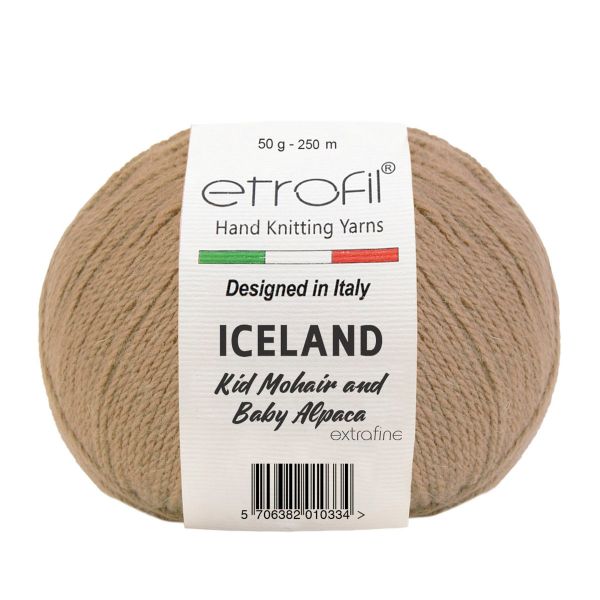 Пряжа Etrofil (Этрофил) Iceland / уп.10 мот. по 50 г, 250м BL1027 бежевый