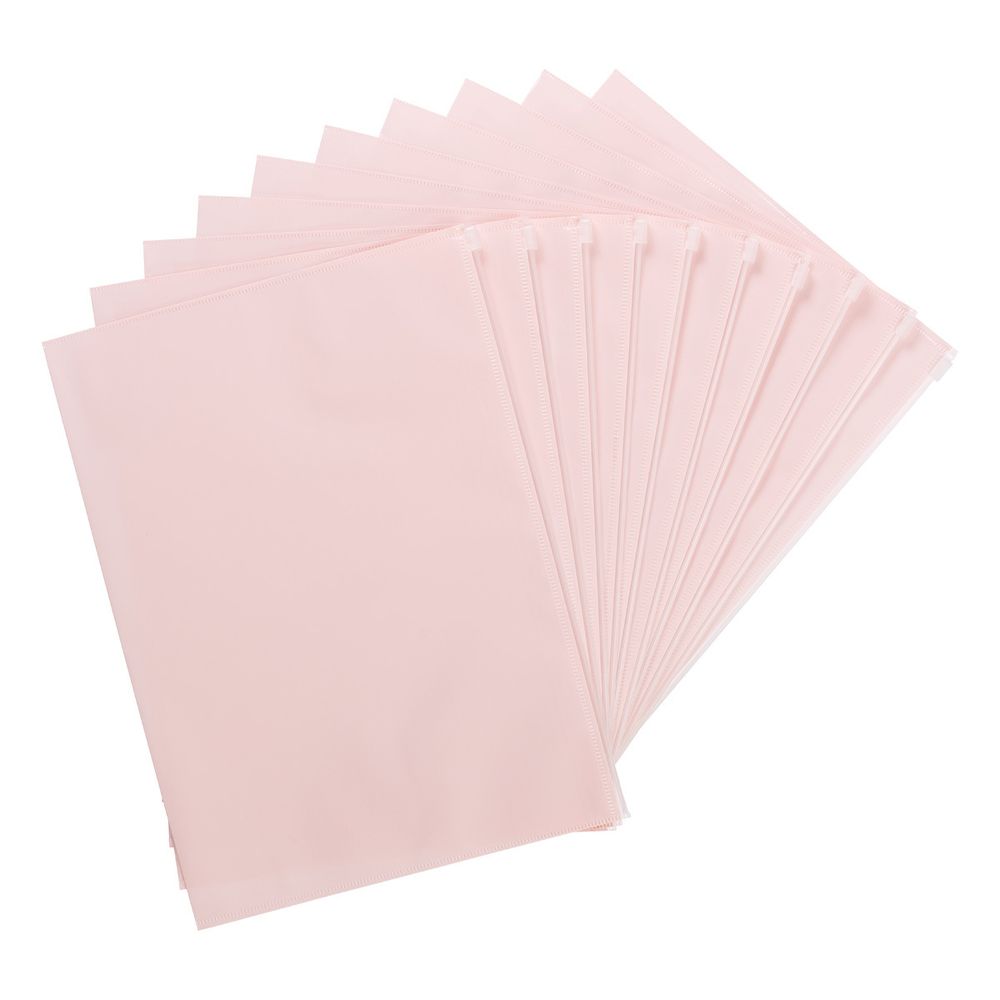 Папка-конверт на ZIP-молнии A4 180 мкм диагональ, 10 шт, персиковый EC21124020, Expert Complete EC21124020