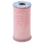 Кружево на сетке широкое 190 мм / 10 м, пудровый, Gamma GKMB-19001M