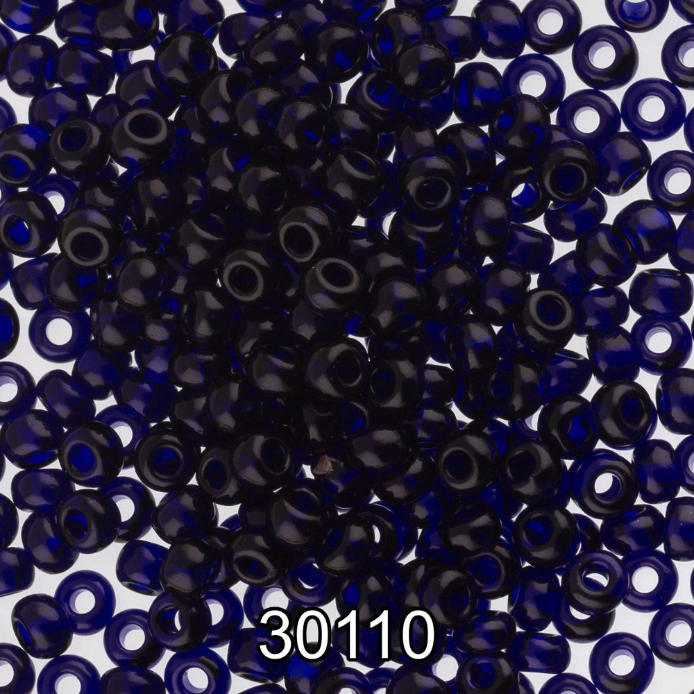Бисер Preciosa круглый 10/0, 2.3 мм, 500 г, 30110 (Ф102) т.синий