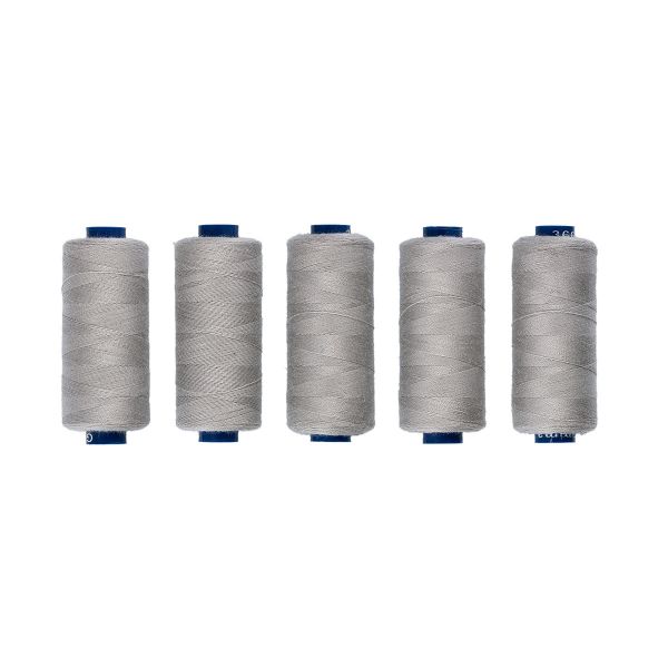 Нитки швейные бытовые Gamma 40/2, 365 м / 5 кат, №366 св.серый
