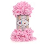 Пряжа Alize (Ализе) Puffy / уп.5 мот. по 100 г, 9м, 185 розовый A