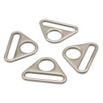 Рамка треугольная литая металл 38 мм, 20 шт, матовый никель, ZH-65