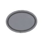 Термоаппликация светоотражающая овальная, 60х43 мм, LA425, 3 шт