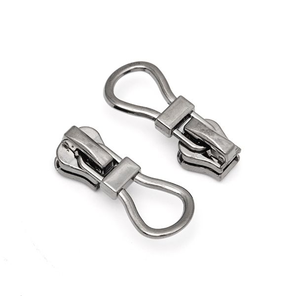 Слайдер (замок) для молнии трактор Т5 (5 мм), автомат, F14 цв.2 черный никель уп.1000 шт