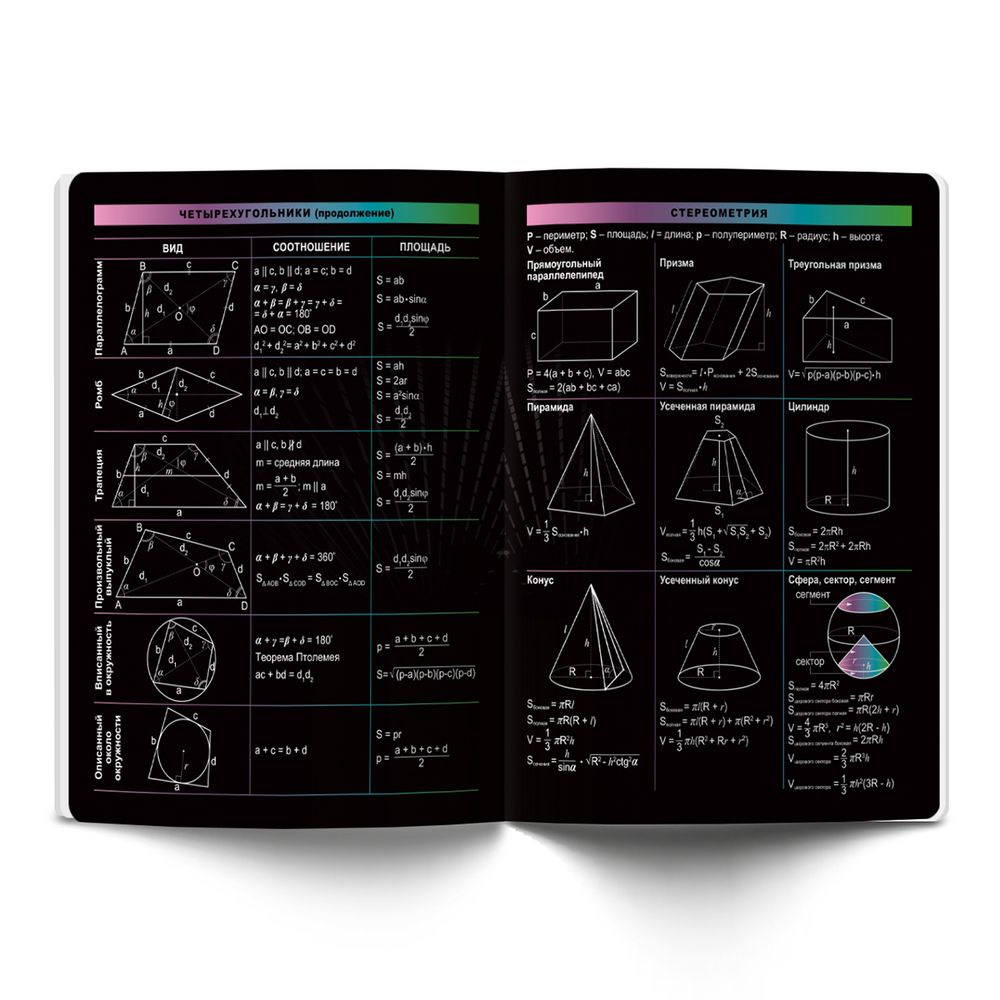 Тетрадь предметная Загадочная история A5+ 48 л. на скобе, белизна 100%, 10 шт, клетка, 48ТСК5/000187 Геометрия, Светоч