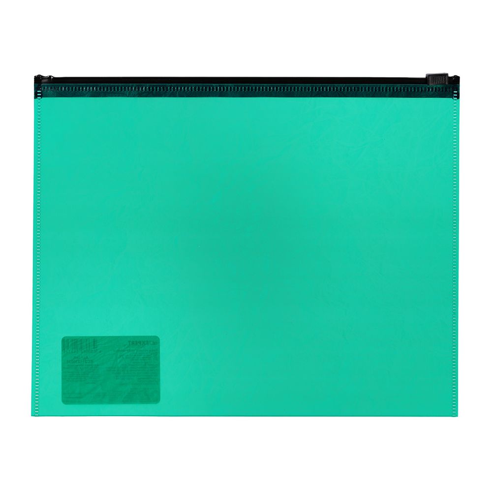 Папка-конверт на ZIP-молнии A5+ 180 мкм волокно, 10 шт, зеленый ЕС211230035, Expert Complete ЕС211230035