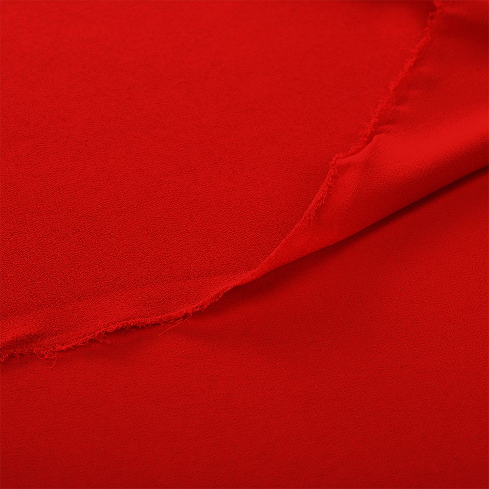 Креп-шифон 105 г/м², шир.150 см, цв.155 красный, 30м /TOS/