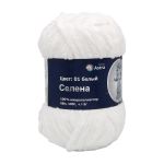 Пряжа Astra Premium (Астра Премиум) Селена / уп.3 мот. по 100 г, 68 м, 01 белый