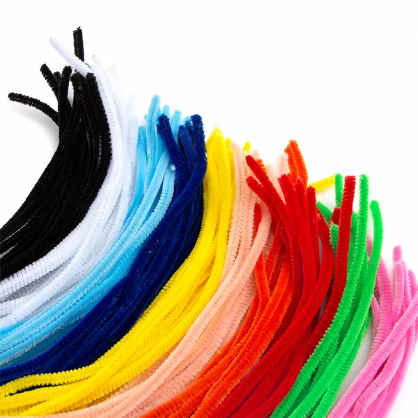 Проволока синельная для творчества 6 мм / 300мм, 10 цветов, 100 шт, Astra&Craft