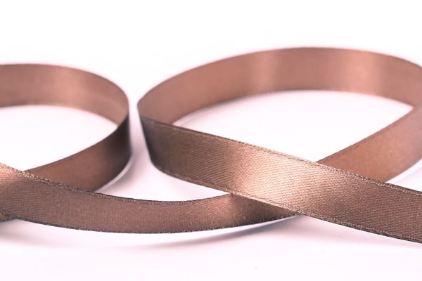 Лента атласная 1-сторонняя 12.0 мм / 33±2 метра, 031 т-коричневый, Gamma