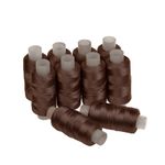 Нитки капрон 50К т.коричневый 200м наб.10 катушек