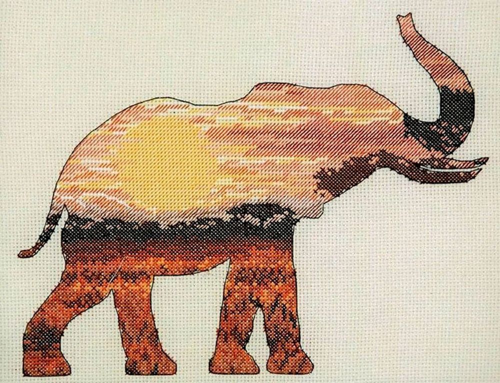 Набор для вышивания Maia &quot;Elephant Silhouette&quot; 20*26см, MEZ Венгрия, 5678000-05040