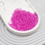 Бисер Astra&Craft 11/0 (2.1 мм), 200 г (10х20 г), цв. 1095 фуксия/прозр.серебрист.центр круг.отв.