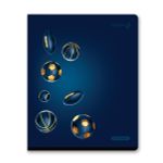 Тетрадь ученическая общая, тиснение золотой фольгой, A5 48 л. на скобе 65 г/м², белизна 100% 10 шт клетка, 01516 Радость победы, Светоч Т199