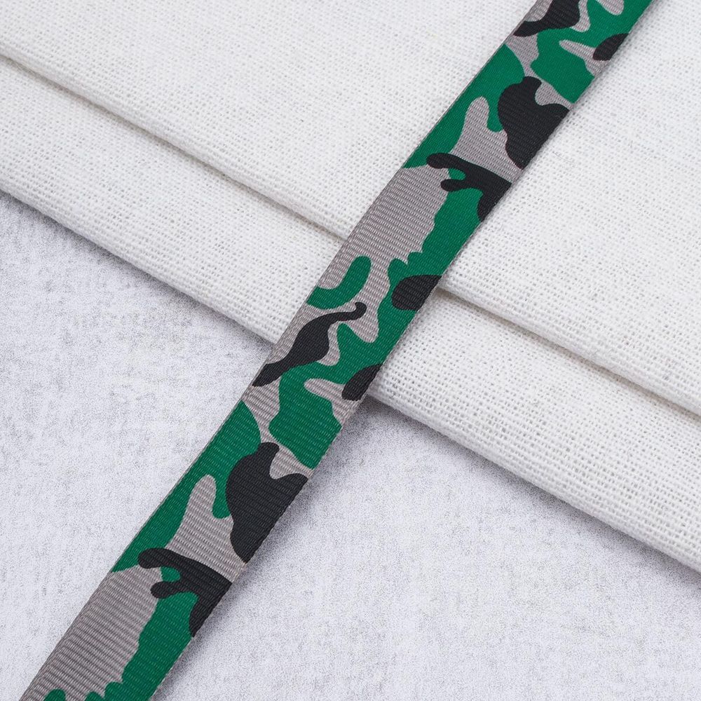 Лента репсовая (в рубчик) с рисунком 15.0 мм / 45.72 метра, ID 15144, 24554