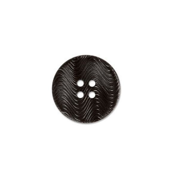 Пуговицы 4 прокола костюмные 15 мм, 24 шт, А008 черный, Gamma VX 0028