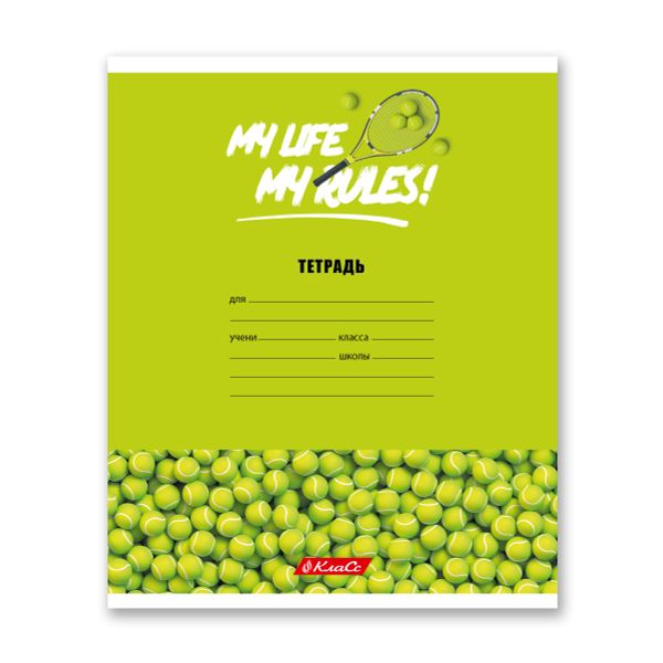Тетрадь ученическая школьная A5+ 24 л. на скобе, белизна 100% 30 шт, клетка, 000372 Мячики, Светоч 24ТСКд5_1_3_1