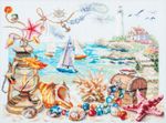 Набор для вышивания нитками Чудесная игла, Морской бриз 40х31 см