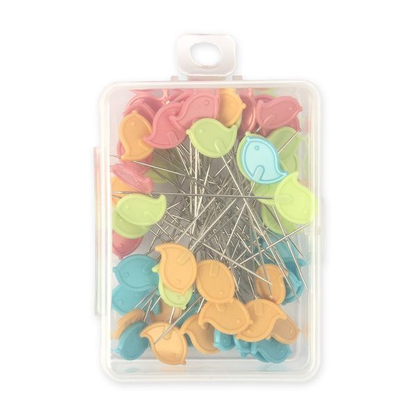 Булавки для квилтинга 48 мм, 60 шт, сталь, в пластиковой коробке, Gamma PHK-10