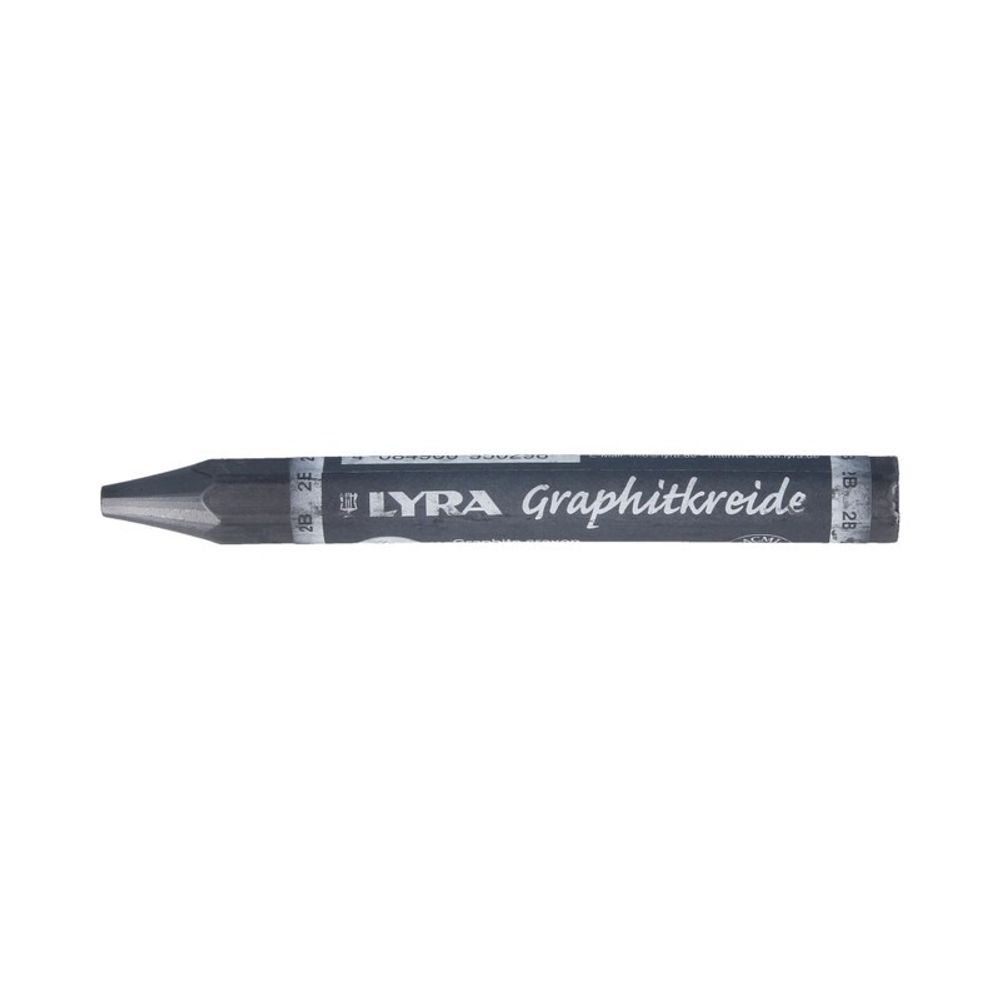 Мелок графитный Graphite нерастворимый в воде заточенный 12 шт, 2B L5620102, Lyra L5620102