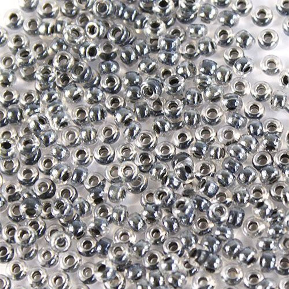 Бисер Preciosa прозрачный, цветной центр и покрытие 10/0 (2.3 мм), 1х50г, цв. 38649