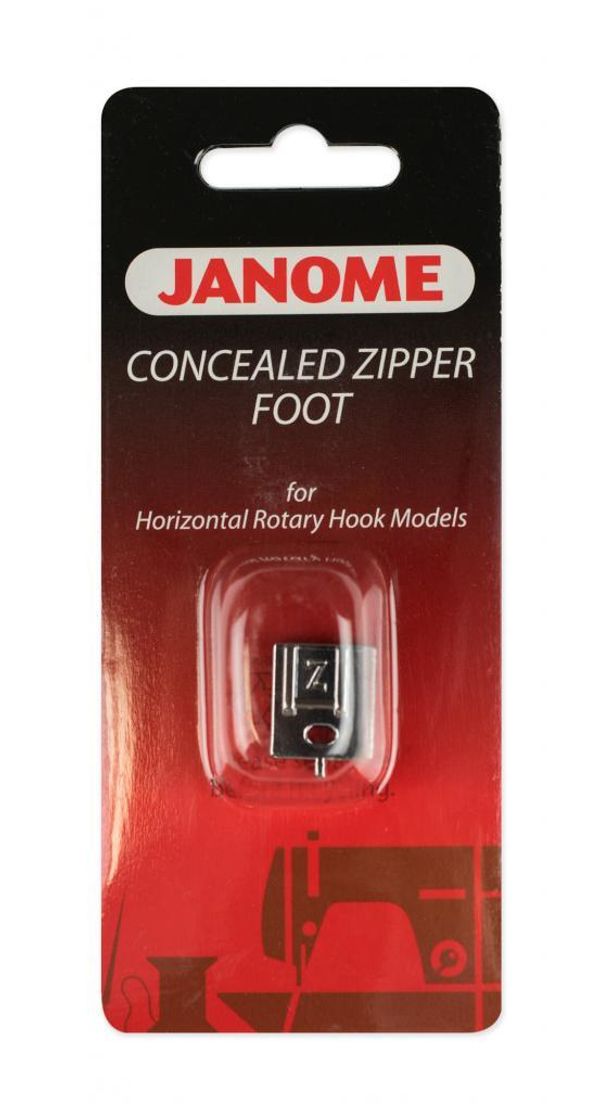 Лапка для швейной машины (в блистере) для потайной молнии 7мм Janome, 200333001, 1 шт