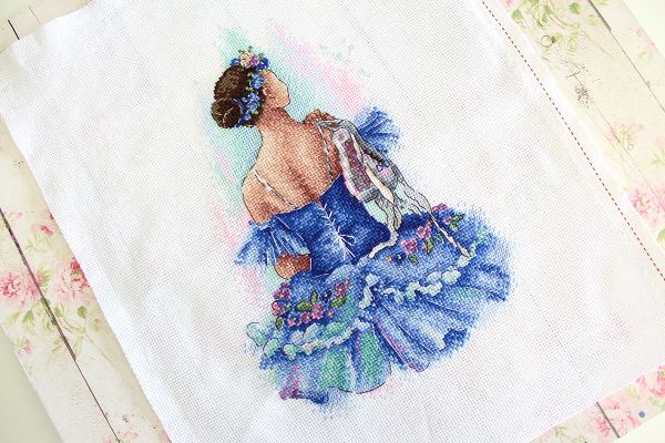 Набор для вышивания нитками МП Студия, Прима балета, 26х18 см