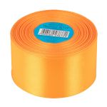 Лента атласная 1-сторонняя 50.0 мм / 33±2 метра, 137 оранжевый, Gamma