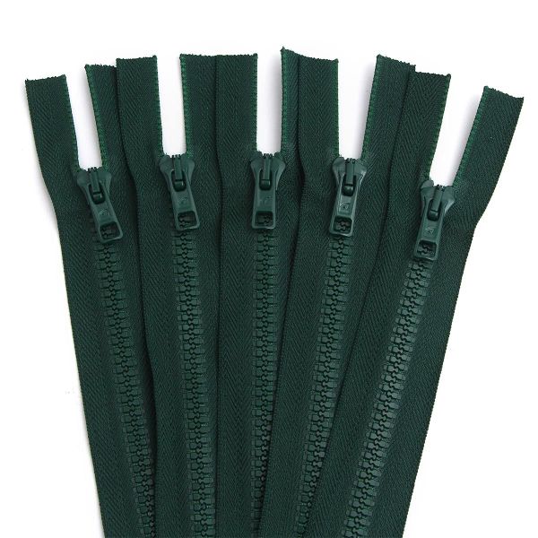 Молния трактор Arta Т6 (6 мм) 2 зам., разъем., 100 см, цв. 054 т.зеленый, уп.5 шт