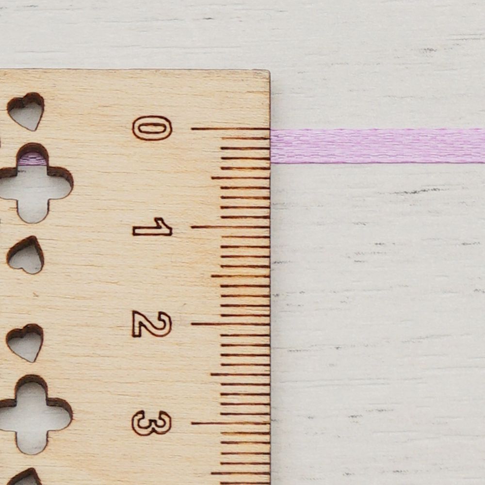 Лента атласная 2-сторонняя 3.0 мм / 100±2 метров, (162 ярко-сиреневый), Globus