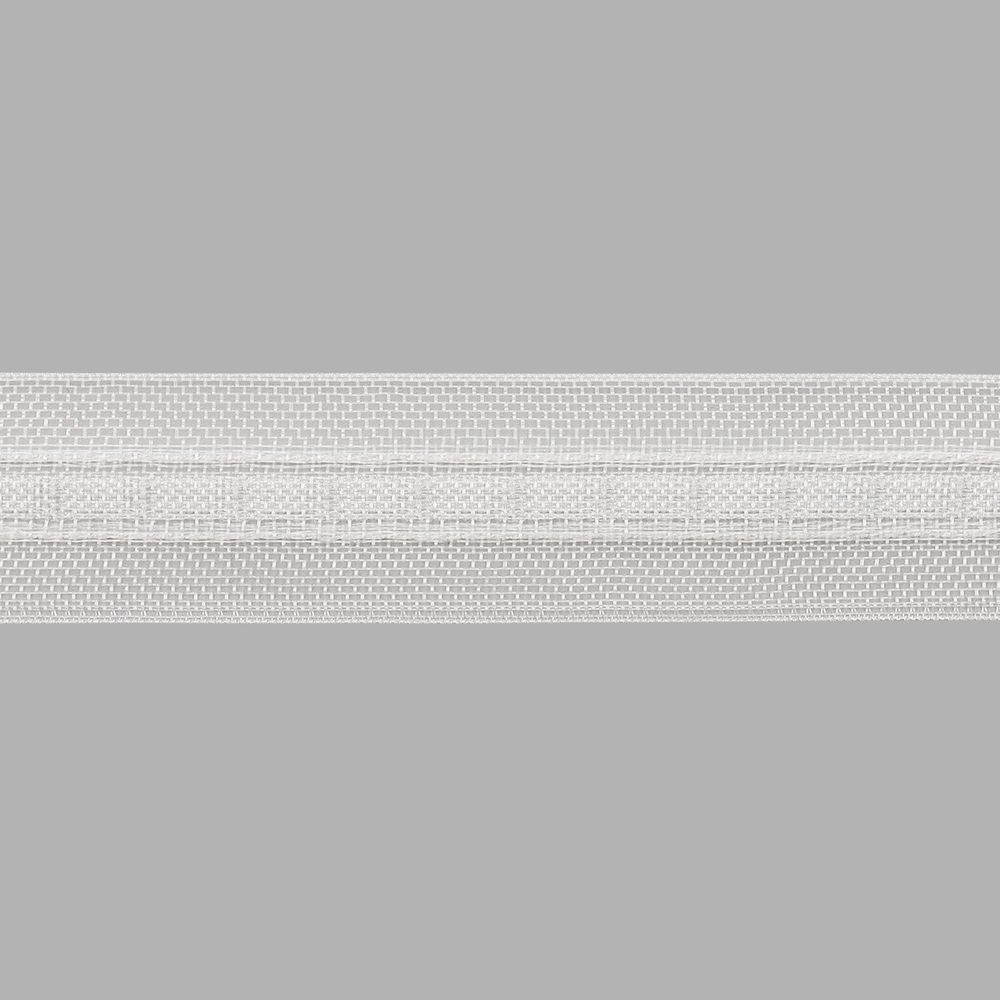 Лента (тесьма) шторная для римских штор (1 ряд петель) 22 мм / 100 метров, прозрачный ТУ, C13M
