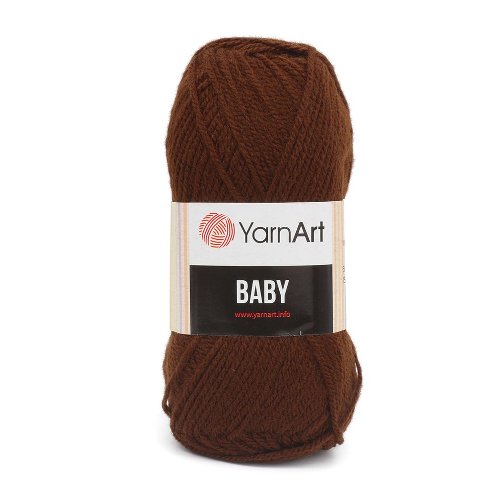 Пряжа YarnArt (ЯрнАрт) Baby / уп.5 мот. по 50 г, 150м, 1182 коричневый