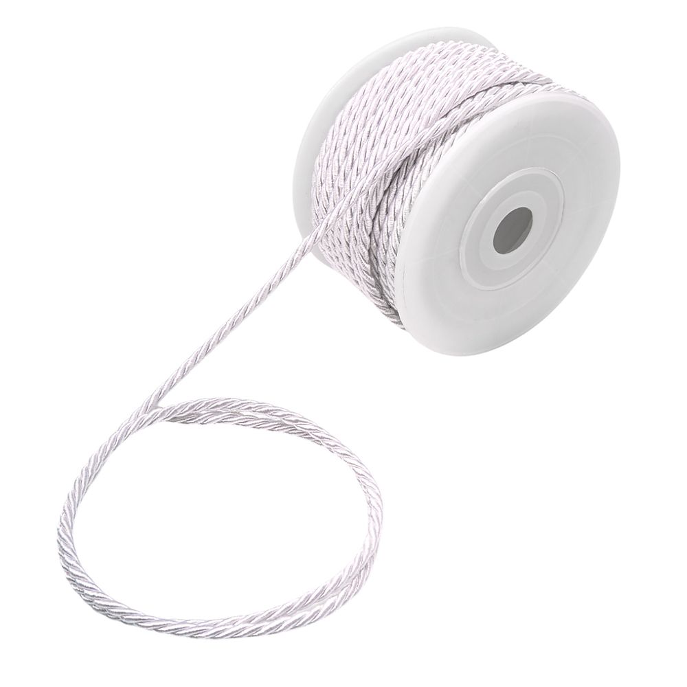 Шнур витой 3мм / 18,29м, 047 белый, 1AS-169